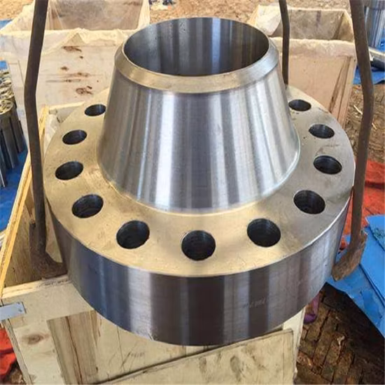 A105 Conexão ASME Soldagem Forjada Pescoço de Tubo de Aço Inoxidável Flange de Carbono