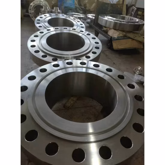 ANSI/DIN/En1092-1 Carbono Forjado/Aço Inoxidável Pn10/16 Soldagem Pescoço/Cego/Deslizamento/Junta Sobreposta/Placa Plana/Soquete RF/FF Flanges de Tubo